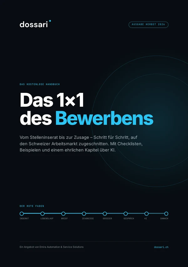Titelseite «Das 1×1 des Bewerbens»